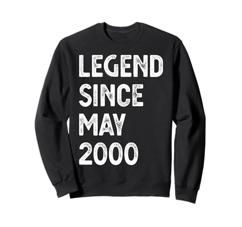 Legend Since Mai 2000 25. Geburtstag Herren Damen Sweatshirt Legend Since Mai 2000 25. Geburtstag Herren Damen Sweatshirt von 25 Year Old Legend Born May 2000