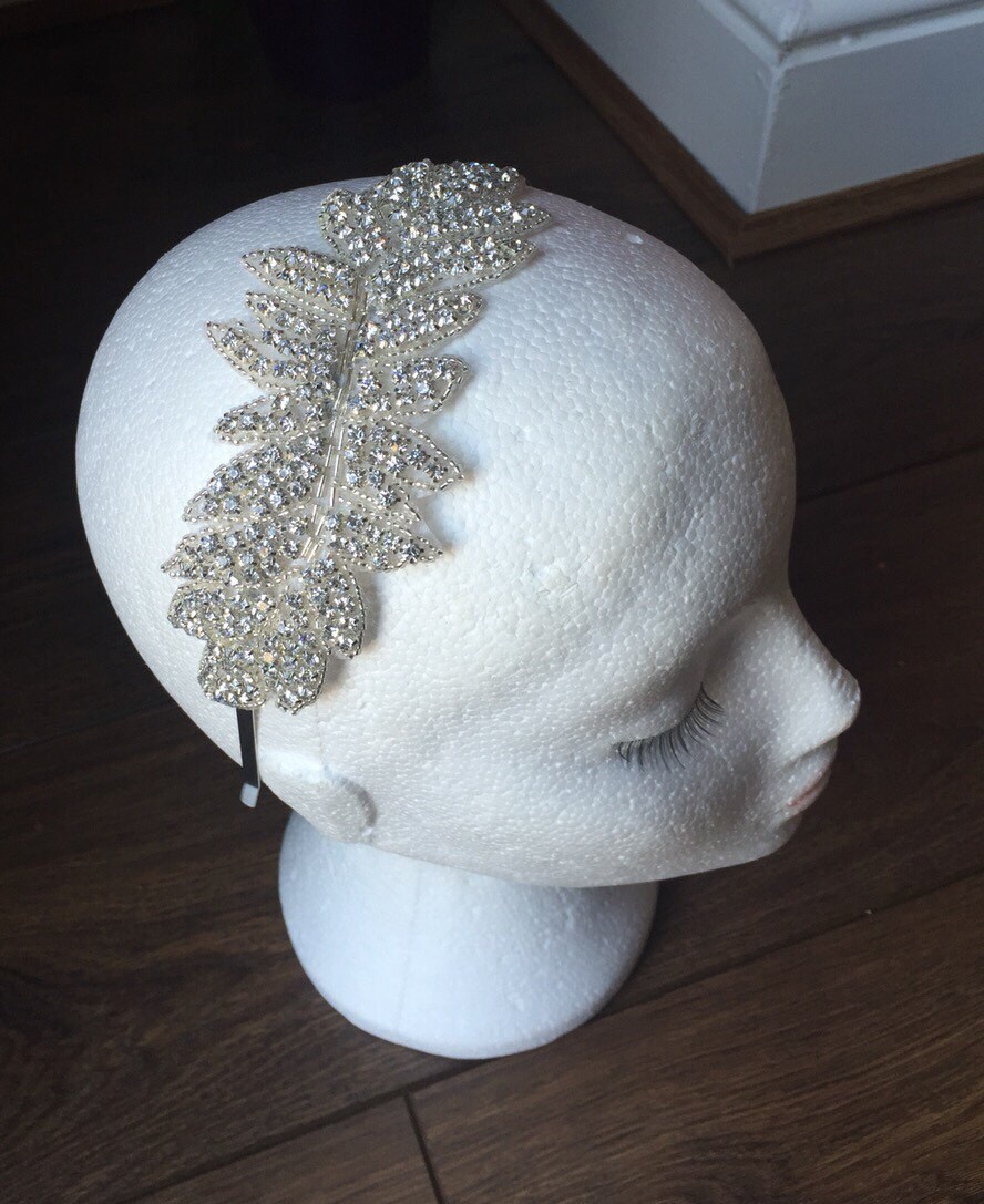 Braut Silber Diamante Stirnband Art Deco Haarband 1920Er Jahre Flapper Gatsby Hochzeit von 26Dreams