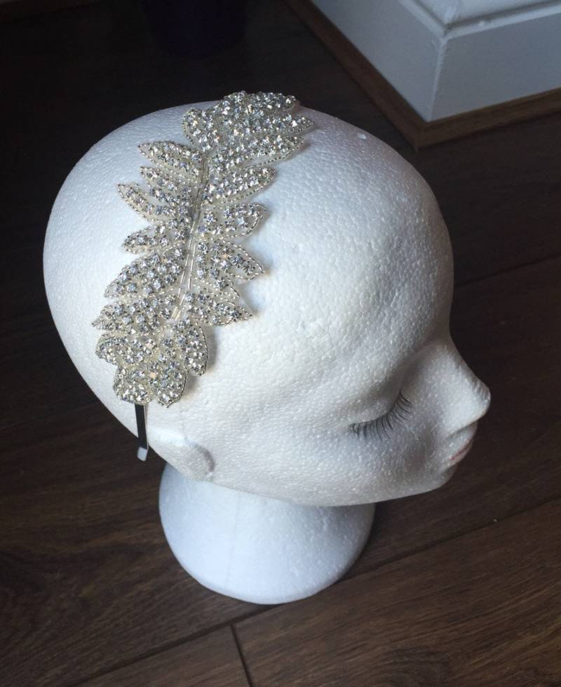 Braut Silber Diamante Stirnband Art Deco Haarband 1920Er Jahre Flapper Gatsby Hochzeit Braut Silber Diamante Stirnband Art Deco Haarband 1920Er Jahre Flapper Gatsby Hochzeit von 26Dreams