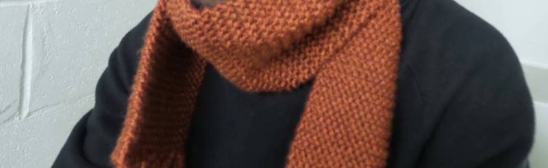 Oranger Strickschal Unisex Acryl Winter Accessoire Oranger Strickschal Unisex Acryl Winter Accessoire von 26StitchesBoutique