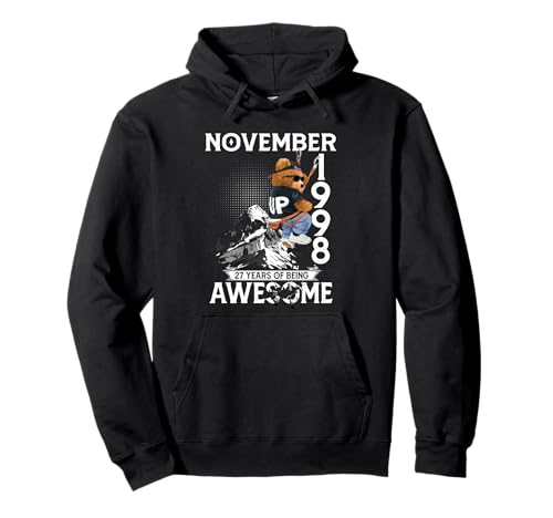 27th Birthday Bear Legends November 1998 27 Years Old Men Pullover Hoodie 27th Birthday Bear Legends November 1998 27 Years Old Men Pullover Hoodie von 27 Years Old Awesome Cool Bear Since November 1998