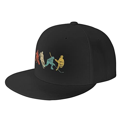 Baseballmütze Eishockey Im Vintage Stil Trucker-Kappe Hip Hop Papa Hut Gebogen Krempe Basecap Kappe Verstellbar Sonnenmütze, Für Reisen, Jungen, 55-59cm von 271