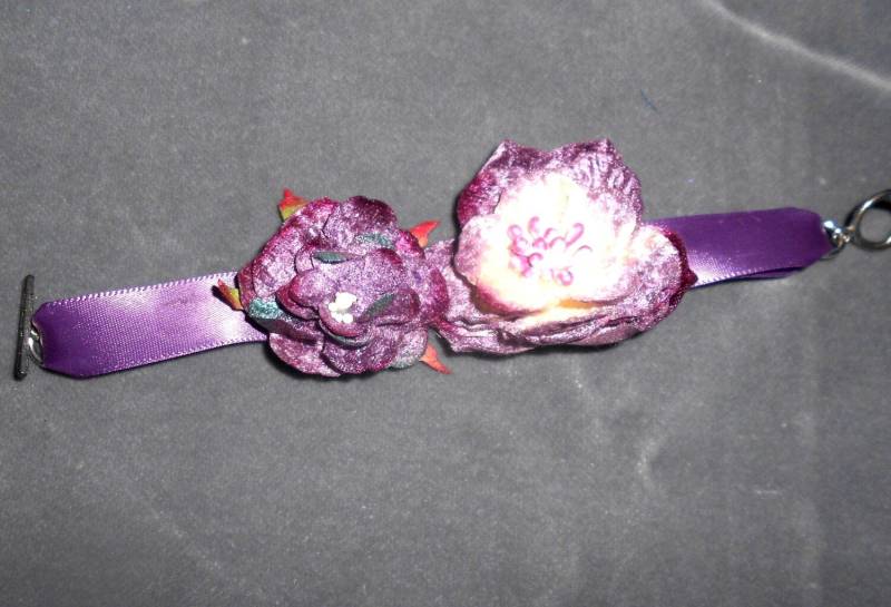 Amethyst Ribbon Armband Ooak Handmade von 27SeahorsesVantiques