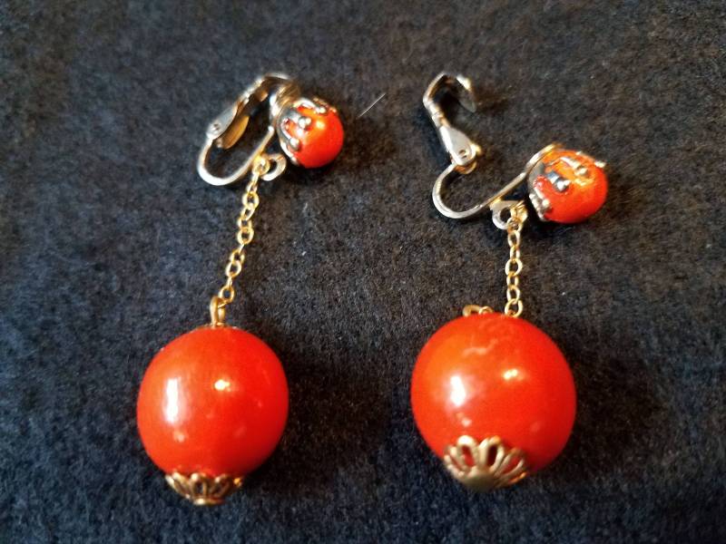 Vintage Ball Ohrringe von 27SeahorsesVantiques