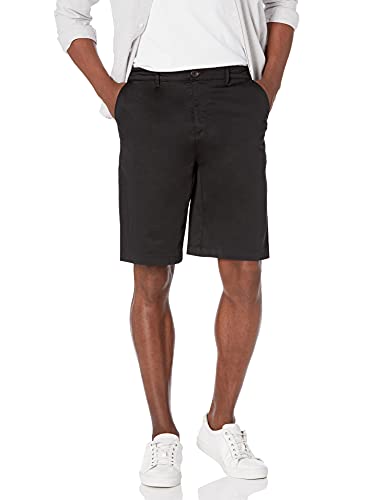 28 Palms 11" Inseam Cotton Tencel Chino shorts, Black, 30 von 28 Palms