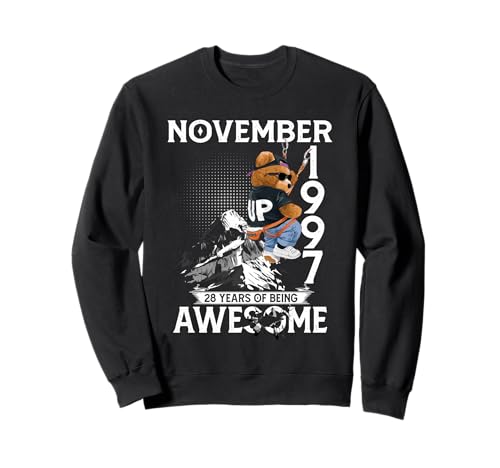 28th Birthday Bear Legends November 1997 28 Years Old Men Sweatshirt 28th Birthday Bear Legends November 1997 28 Years Old Men Sweatshirt von 28 Years Old Awesome Cool Bear Since November 1997