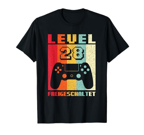28. Geburtstag Männer Gamer Geschenk Level 28 Geburtstag T-Shirt 28. Geburtstag Männer Gamer Geschenk Level 28 Geburtstag T-Shirt von 28. Geburtstag Mann Gamer Geburtstag Geschenke