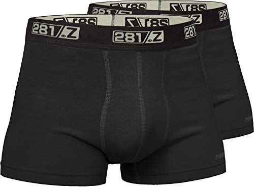 281Z Militär-Unterwäsche, Baumwolle, 5,1 cm, taktisches Wandern, Outdoor, Punisher Combat Line, Schwarz (2er-Pack), XX-Large von 281Z