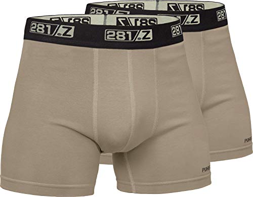 281Z Militär-Unterwäsche Baumwolle 10,2 cm Boxer Slip Taktische Wandern Outdoor Punisher Combat Line - Beige - X-Large von 281Z