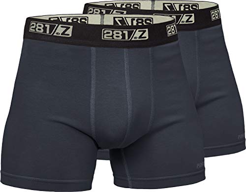 281Z Militär-Unterwäsche Baumwolle 10,2 cm Boxer Slip Taktische Wandern Outdoor Punisher Combat Line - Grau - Medium von 281Z