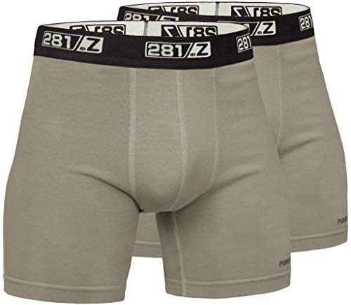 281Z Militär Unterwäsche Baumwolle 15,2 cm Boxer Slip Taktische Wandern Outdoor Punisher Combat Line - Beige - Medium von 281Z