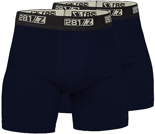 281Z Punisher Combat Line Militär-Unterwäsche, Baumwolle, 15,2 cm, taktisches Wandern, Outdoor, Marineblau (2er-Pack), Medium von 281Z