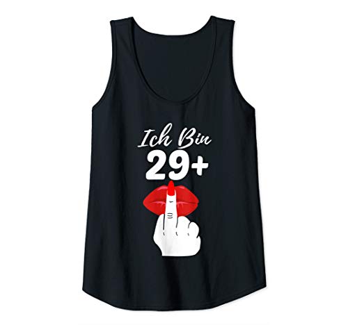 Damen Ich bin 29 plus Frauen Mittelfinger Lustiges 30. Geburtstag Tank Top von 29+ Geburtstag Mittelfinger Deko & Geschenke