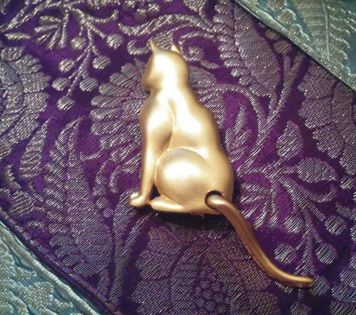 Entzückende Gold Ton Kitty Cat Brosche Pin Kostenloser Versand Usa Entzückende Gold Ton Kitty Cat Brosche Pin Kostenloser Versand Usa von 2BEB