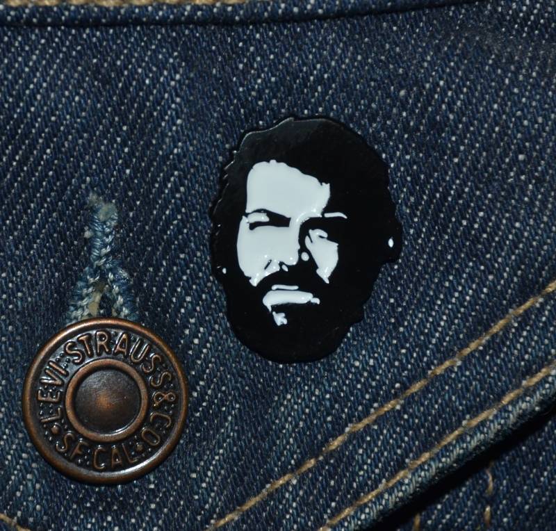Bud Spencer Pin | Max.dim 25 Mm Trence Hill - Emaille Metall Anstecknadel Tp von 2BlueTwiLeks