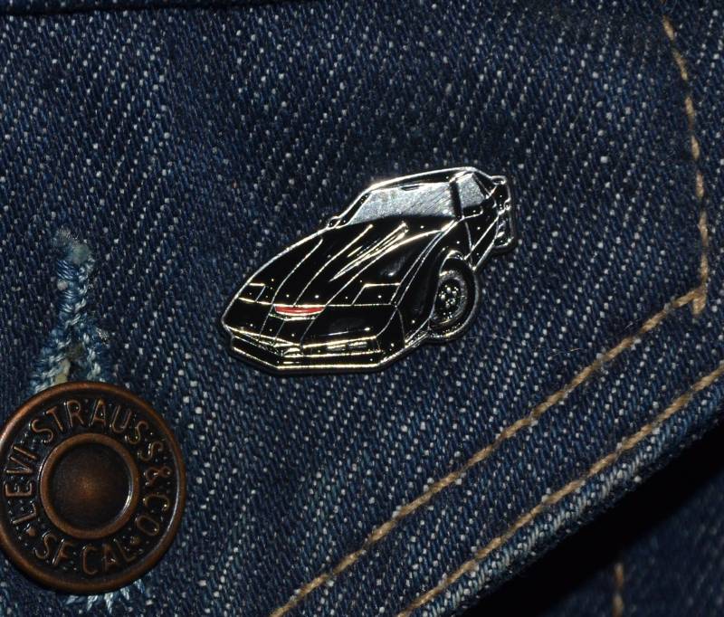 K.i.t.t. Style Pin - Kitt, Knight Rider, David Hasselhoff | Max.dim 25 Mm Emaille Metall Anstecknadel Abzeichen Auto Tp von 2BlueTwiLeks