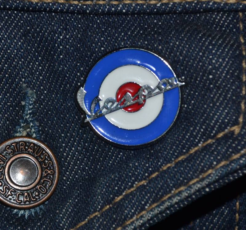 Vespa Ziel/Rondell Pin Raf Farben | Max.dim 26mm - Emaille Metall Anstecknadel Abzeichen Mc Ts von 2BlueTwiLeks