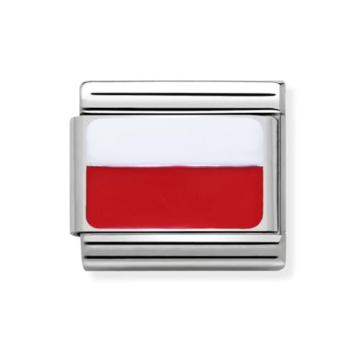 2Burned Italienische Charm-Flagge für 9 mm Armbänder aus Edelstahl 1x Schmuck (Polen) von 2Burned