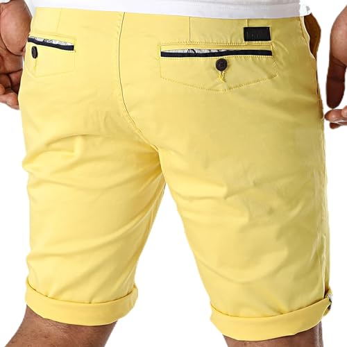 2chilly Chino Short Sommer Herren Chinoshort Bermuda Hose Slow Stig Cargo Herren Kurzhose (as3, Alpha, l, Regular, Regular, Yellow) von 2chilly