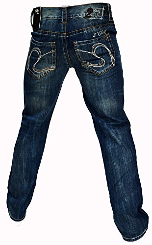 2Chilly Jeans Kitesurf Regular Straight Cut Jeans Oversize Übergröße Gr. W40-W48 L30-L36 (W40/L32) von 2Chilly