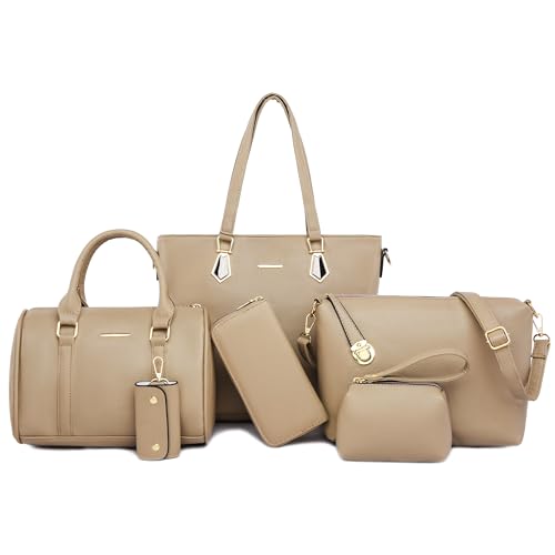 2E-youth Designer-Geldbörsen und Handtaschen für Damen, Umhängetasche, Tragetasche mit Tragegriff, 4A-khaki von 2E-youth