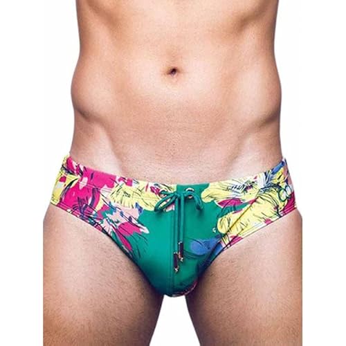 2EROS Herren Print Swimwear Brief Fleur Schwimmanzug, bunt, M von 2EROS