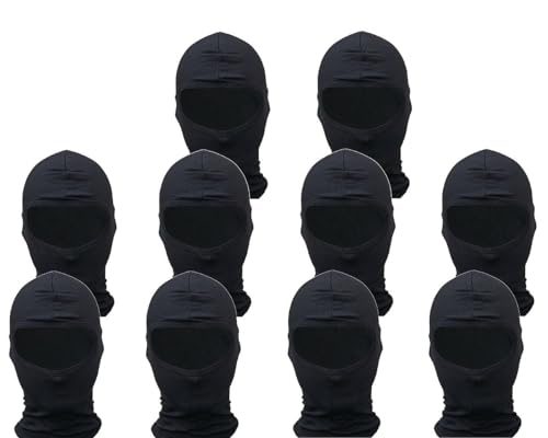 2EXTREME 10x Sturmhaube Sturmmaske Gesichtsmaske schwarz Roller Motorrad Moped Helm Maske von 2EXTREME