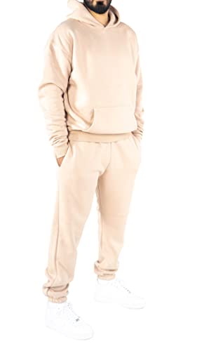 2Face - Herren Jogginghose extra dick, Oversized Basic Sweatpants, Freizeit Jogger ohne Logo von 2Face