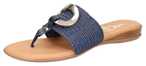 2Go Fashion Damen 8215-702 Flache Sandale, dunkelblau, 37 EU von 2Go Fashion