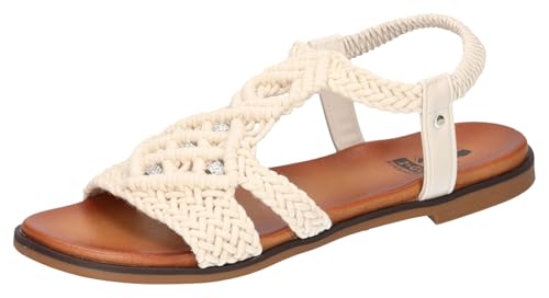 2Go Fashion Damen 8962-802 Flache Sandale, Ivory, 37 EU 2Go Fashion Damen 8962-802 Flache Sandale, Ivory, 37 EU von 2Go Fashion