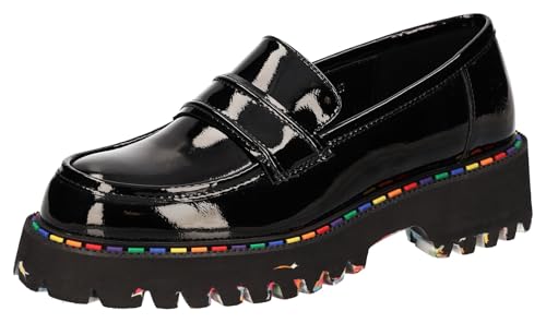 2Go Fashion Damen 8983-401 Penny Loafer, schwarz (Lack), 38 EU von 2Go Fashion