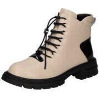 2Go Fashion Schnür Boots Damen beige von 2Go Fashion