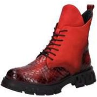 2Go Fashion Schnür Boots Damen rot|rot von 2Go Fashion