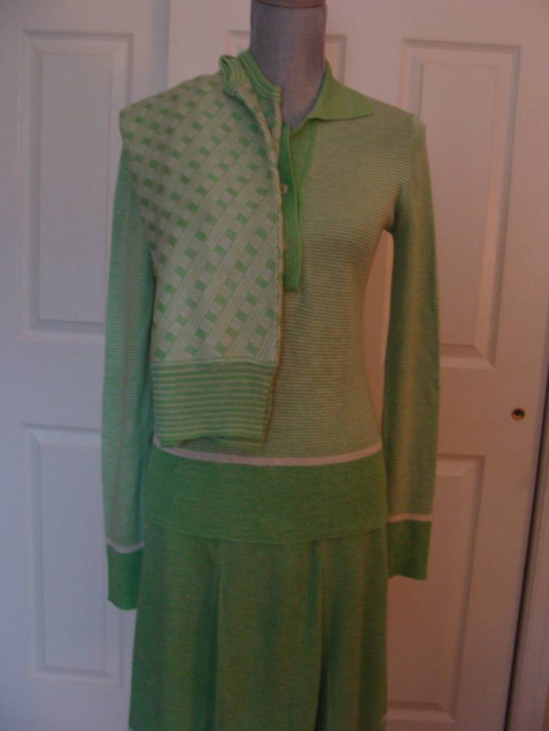 Vintage 60Er/70Er Jahre Palena | Made in Italy Dreiteiliges Damen Strickwaren Tages Set Vintage 60Er/70Er Jahre Palena | Made in Italy Dreiteiliges Damen Strickwaren Tages Set von 2GypsySouls