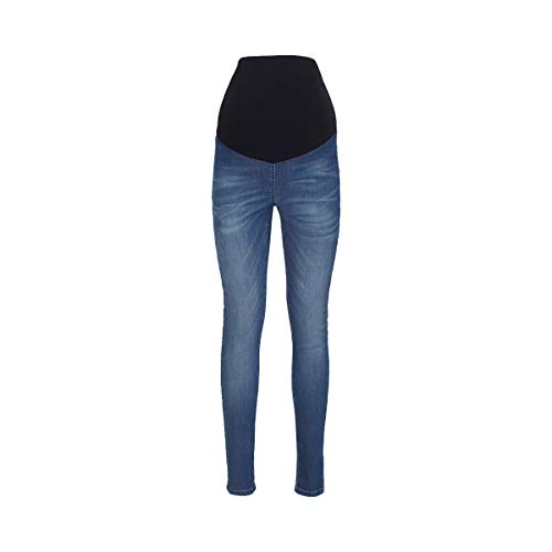 2HEARTS Umstands-Jeans Jeggins, Lange Hose für Damen, Umstandsmode, hoher Bund, Leggings, Länge 32, Baumwoll-Mix, Blau von 2HEARTS