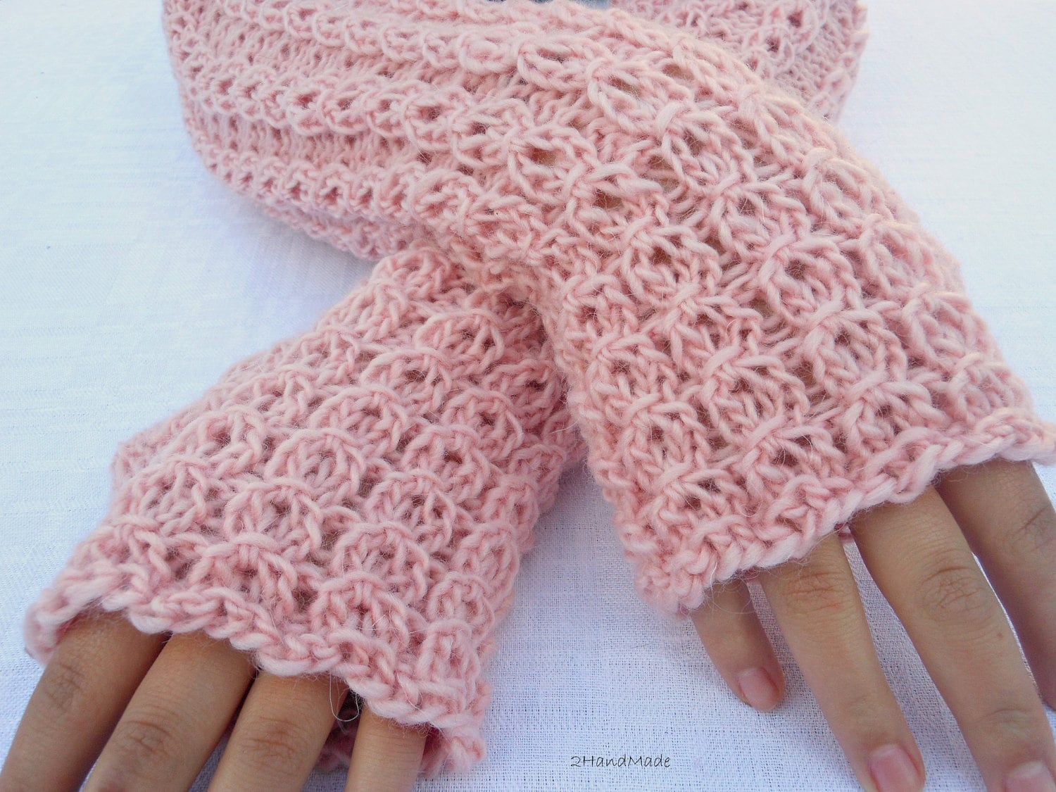 Damen Strick Zopfmuster Fingerlose Handschuhe Rosa Rose Handwärmer Weiche Handgestrickte Merinowolle von 2HandMade