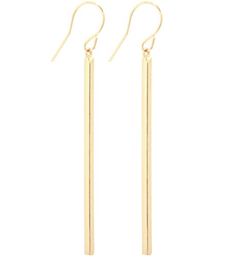 2LIVEfor Lange Ohrringe Silber Gold Ketten Herz Ohrringe lang Hängend Ohrringe Stab Schlicht modern Herzen Liebe (Gold) von 2LIVEfor