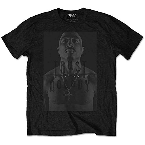 Rocks-Off Herren Tupac Trust No One T-Shirt, Schwarz, M von Rocks-off