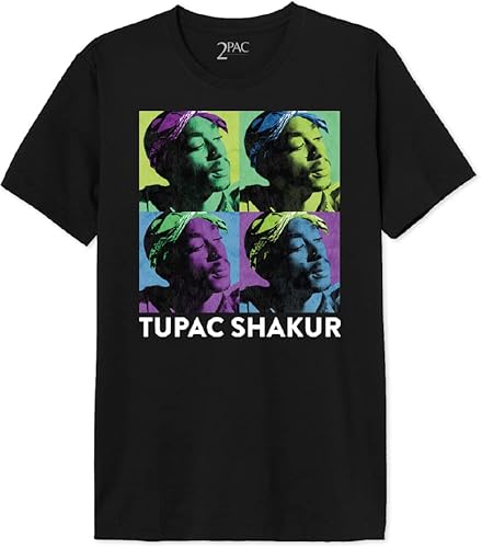 Tupac Herren Metupacts010 T-Shirt, Schwarz, L von Tupac Shakur