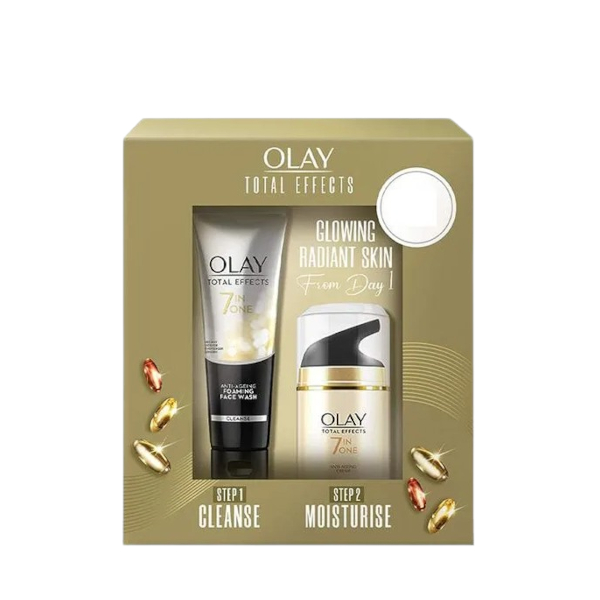OLAY - Total Effects 7 in One Day Cream Normal SPF15 With Cleanser Gift Set - 100g + 50g von Olay