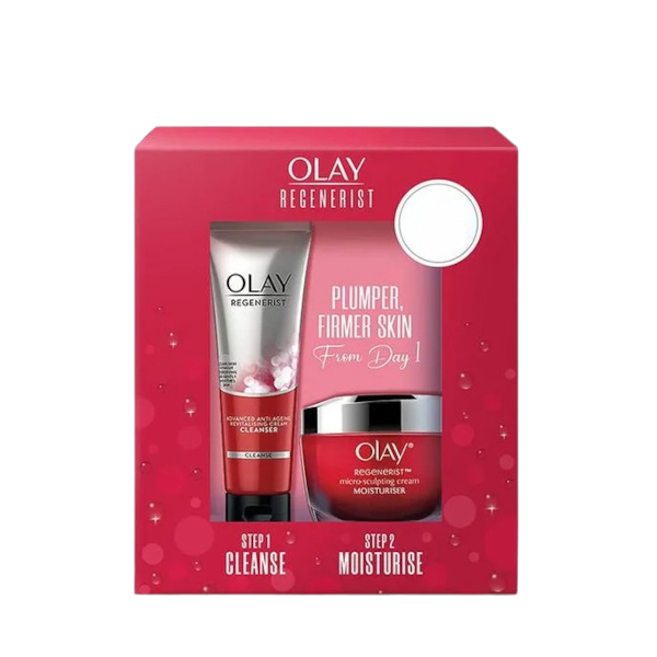 OLAY - Regenerist Micro-Sculpting Cream With Cleanser Gift Set - 100g + 50g von Olay