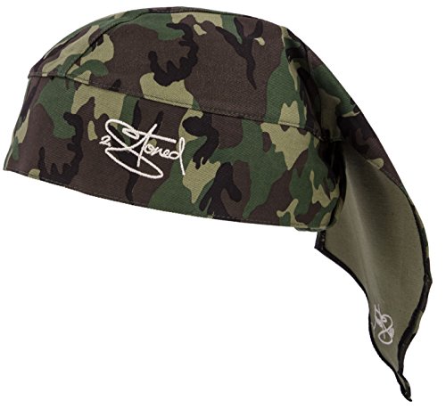 2Stoned Bandana Kopftuch Classic in Woodland Camo mit Stick für Damen, Herren und Kinder von 2Stoned