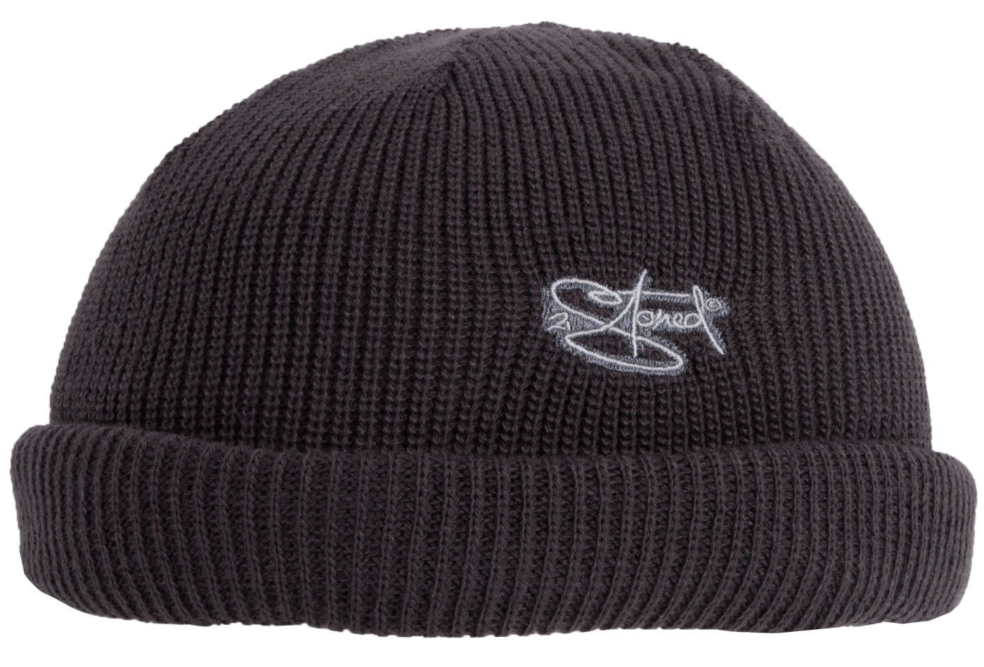2Stoned Beanie Rollmütze Docker Beanie Unisex mit Stick Classic Logo (VPE, 1 Stück) leicht und atmungsaktiv, Einheitsgröße von 2Stoned