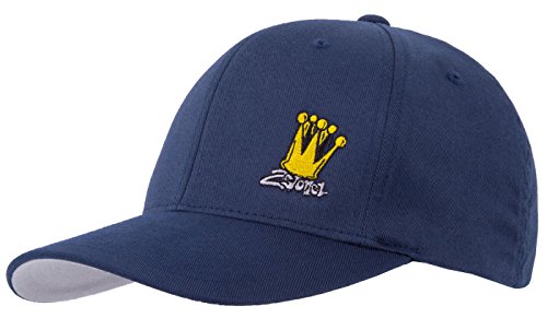 2Stoned Flexfit Baseball Cap Classic Navy Blau mit Stick Crown Größe S/M (56cm - 58cm) für Damen, Herren und Jugendliche von 2Stoned