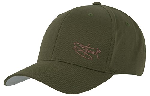 2Stoned Flexfit Baseball Cap Classic Oliv mit Stick Ton-in-Ton Größe L/XL (58 cm - 60 cm) für Damen und Herren von 2Stoned