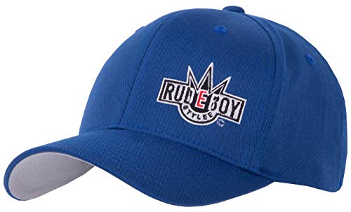 2Stoned Flexfit Baseball Kappe Classic Royal Blau mit Stick Rudeboy Größe XXL (62cm - 65cm) für Frauen und Männer von 2Stoned