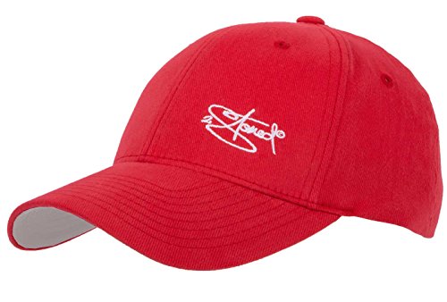 2Stoned Flexfit Basecap Classic Rot mit Stick Größe XS (55 cm - 57 cm) für Erwachsene und Kinder von 2Stoned