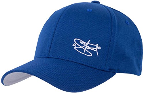 2Stoned Flexfit Basecap Classic Royal Blau mit Stick Größe XS (55 cm - 57 cm) für Erwachsene und Kinder von 2Stoned