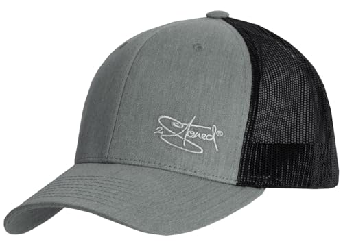 2Stoned Flexfit Snapback Trucker Cap Unisex Grau-Schwarz mit Stick One Size (53cm - 61cm) für Erwachsene und Kinder von 2Stoned