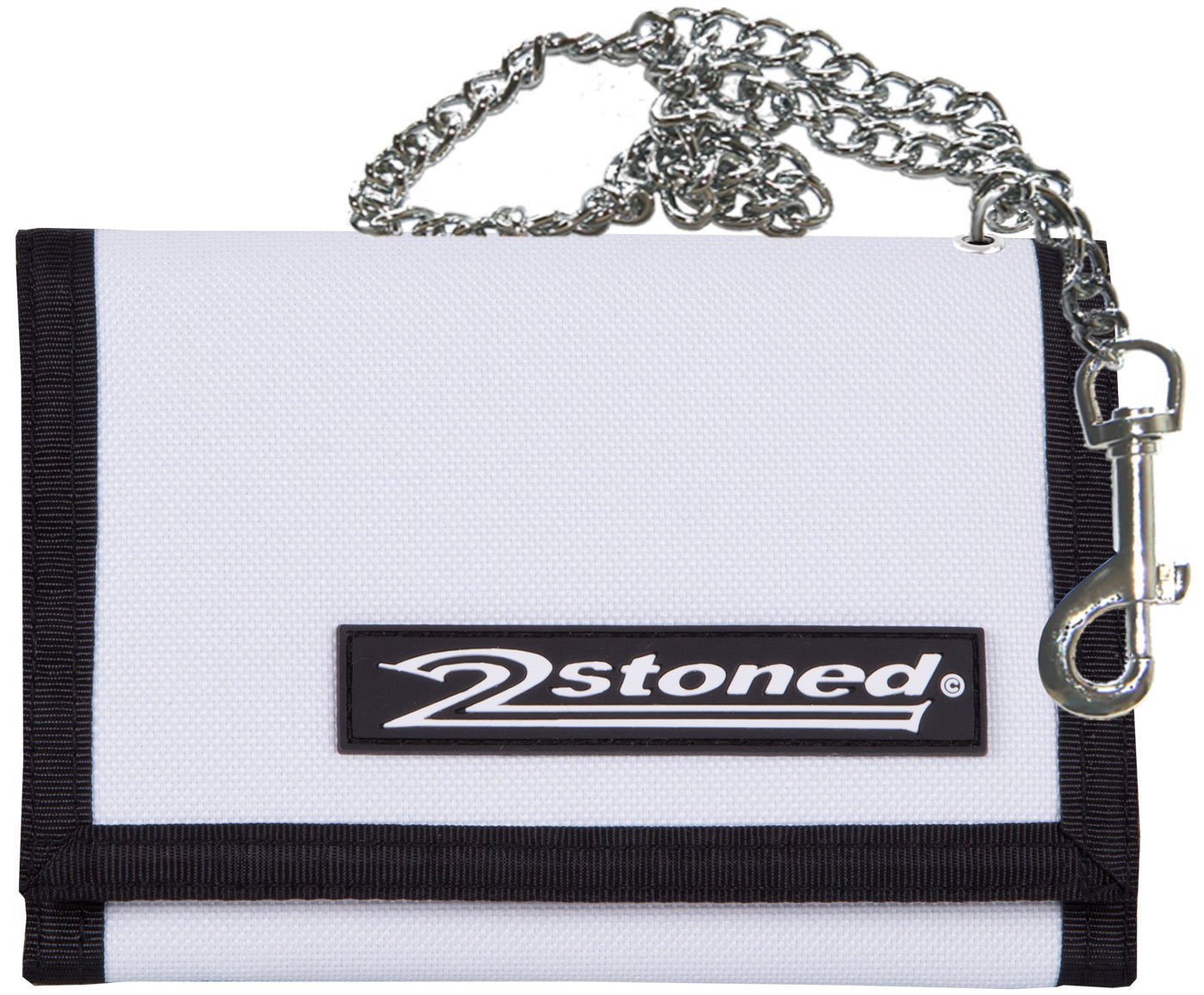 2Stoned Geldbörse Wallet Speed mit Kette und Klettverschluß für Erwachsene und Kinder, verchromte Kette mit Karabiner von 2Stoned